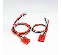 50 A vers cosse M8 - 1 cosse en caoutchouc de 50 A - Agent de réticulation de faisceau d'électrons - Matériau résistant au froid qui ne fond pas (50 cm)