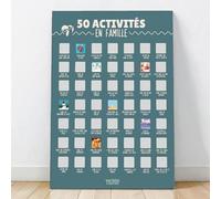 50 activités en famille - Affiche à gratter