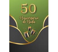50 Aniversario de Boda: Libro conmemorativo del 50.º aniversario para entradas de invitados y fotos de recuerdo