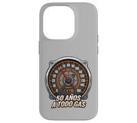50 Años A Todo Gas 1975 Compteur de Vitesse Amateur de Voiture Coque pour iPhone 14 Pro
