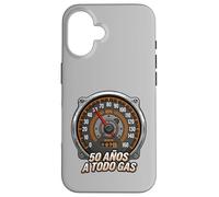 50 Años A Todo Gas 1975 Compteur de Vitesse Amateur de Voiture Coque pour iPhone 16
