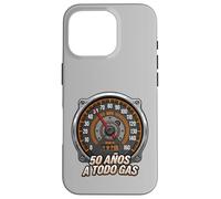 50 Años A Todo Gas 1975 Compteur de Vitesse Amateur de Voiture Coque pour iPhone 16 Pro