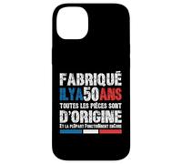 50 Ans Fête Anniversaire Homme Patriote Français Coque pour iPhone 14 Plus