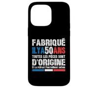 50 Ans Fête Anniversaire Homme Patriote Français Coque pour iPhone 14 Pro Max