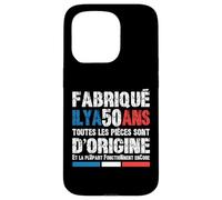 50 Ans Fête Anniversaire Homme Patriote Français Coque pour iPhone 15 Pro