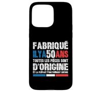 50 Ans Fête Anniversaire Homme Patriote Français Coque pour iPhone 15 Pro Max