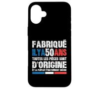 50 Ans Fête Anniversaire Homme Patriote Français Coque pour iPhone 16 Plus