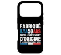 50 Ans Fête Anniversaire Homme Patriote Français Coque pour iPhone 17 Pro