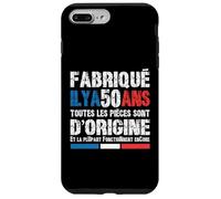 50 Ans Fête Anniversaire Homme Patriote Français Coque pour iPhone 7 Plus/8 Plus
