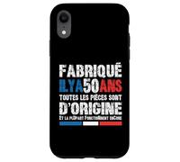 50 Ans Fête Anniversaire Homme Patriote Français Coque pour iPhone XR
