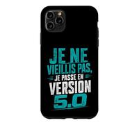 50 Ans Homme Je Ne Vieillis Pas Je Passe en Version 5.0 Coque pour iPhone 11 Pro Max