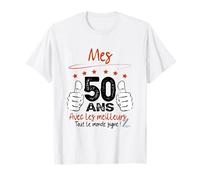 50 Ans Message à Signer Humour Cinquantenaire Signature T-Shirt