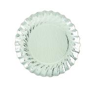 50 assiettes carton argent
