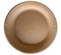 50 assiettes rondes kraft recyclable ø18cm naturel - dart 146009 Beige G