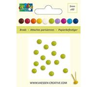 50 attaches parisiennes 5mm Vert