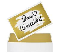 50 autocollants à gratter dorés de 5,8 x 3,5 cm - Faites-vous plaisir - Idéal pour coupons, calendrier de l'Avent sans éraflures, ticket doré, autocollants à gratter, cadeaux, Noël