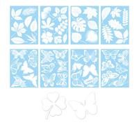 50 Autocollants De Fenêtre En Forme De Feuille De Papillon, Autocollants De Fenêtre En Verre, Autocollants De Fenêtre Anti-Collision, Autocollants De Fenêtre Double Face
