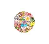 50 Autocollants Décoratifs de Motivation et d'Inspiration,Stickers Colorés Positifs,scrapbooking,coller sur lettres,portable,skate,sticker DIY,autocollant imperméable reajustable