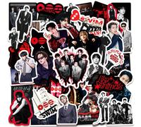 50 autocollants DIY étanches pour carnet, thème groupes coréens (Arirang Boy Group), assortiment varié