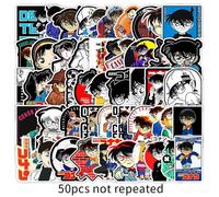 50 Autocollants En Vinyle Imperméables Et Auto-Adhésifs Pour Ordinateurs Portables, Guitares Et Fêtes Little Conan.