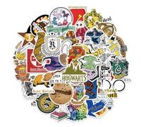 50 Autocollants Vinyle Magiques-Collection Monde des Sorciers (Thème Fantastique)-Décoratifs pour Portable, Gourde, Skateboard, Valise-Imperméables-Idée Cadeau