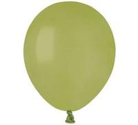 50 ballons latex bio 13cm vert olive - gemar 059809 Vert G