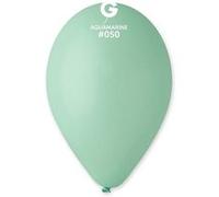 50 ballons latex bio 30cm vert d'eau - gemar 115000 Vert G