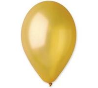 50 ballons latex métallisés bio 30cm or jaune - générique 113907 Or G