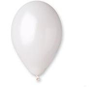 50 ballons latex métallisés blanc bio 30cm - gemar 112900 Blanc G