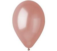 50 ballons latex metallisés or rose 30cm - gemar 117103 Rose G