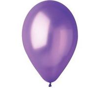 50 ballons latex métallisés violet bio 30cm - gemar 113402 Violet G