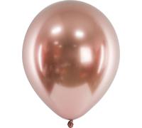 50 ballons métallisés or rose Ø 30 cm Décoration mariage anniversaire
