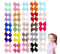 50 Barrettes cheveux filles,3 cm Petites pinces à cheveux Craft, Avec nœud,Accessoires pour bébé fille et enfant