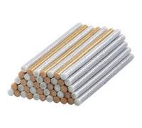 AGT Bâtonnets de colle Ø11 mm – 50 pour pistolet à colle – Or et argent à paillettes