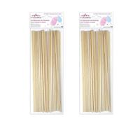 ScrapCooking Bâtonnets pour barbe à papa – 50 pièces Beige