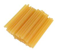 50 bâtons de colle thermofusible haute viscosité EVA pour bricolage (Bâton de colle jaune extra-adhésif 11 × 200 mm)