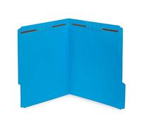 50 Bleu Fermeture fichiers Folders- renforcé 1/3 Cut Tab durable 2 dents conçu pour organiser la Standard fichiers médicaux, loi de fichiers Clients, bureau Reports- Lettre Taille, Bleu, Lot de 50