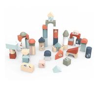 50 blocs de construction en bois