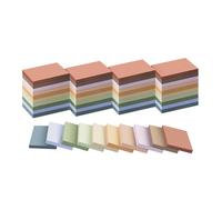(50 blocs) Notes adhésives de 3,8 x 5,1 cm, couleurs vintage, 10 couleurs, blocs adhésifs, recyclables, faciles à coller pour la maison, le bureau, les cahiers