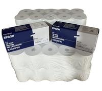 50 Bobines de Papier et 2 Cartouches d'encre Noir pour Imprimante Epson TM-J7200/TM-J7700