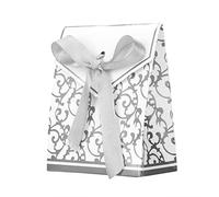 50 Boites à Dragées Mariage Boites Cadeaux Naissance Communion Baptême Boîte à Bonbons Chocolat Pochette Berlingot Décoration Table Sachet Bonbons Faveurs pour Anniversaire Noël Fête Saint-Valentin