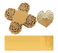 50 Boîtes Décoratives En Chocolat Et 20 Pièces De Papier D'Emballage En Chocolat, Accessoires D'Emballage Pour La Pâtisserie De Desserts, Adaptés Aux Mariages, Fêtes, Réceptions Et Célébrations