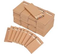 50 Boites Mini Crayons de Couleur à Dessin, 9cm 6 Couleurs Crayons en Bois en Bois Pré-Aiguisés Crayons à Bûches pour Enfants Fournitures d'Écriture pour Enfants École de Classe de Peinture