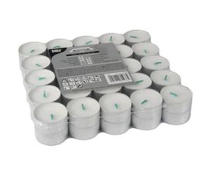 50 bougies chauffe-plats Ø 37,2 mm, 17,9 mm Blanc en 100% stéarine 81486 PAPSTAR stéarine de bougies chauffe-plat