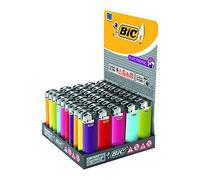 briquets bic maxi électroniques couleurs x 50