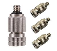 50 buses de brumisation en laiton haute pression pour système de refroidissement, brumisateur, pulvérisateur pour terrasse et jardin, kit d'irrigation, diamètre d'orifice 0,4 mm (0,004 à 0,039).