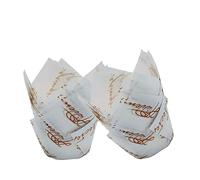 50 Caissette Muffins papier, Moules Cupcake Tulipe, Papier Muffin Cuisson Polyvalent, Idéal pour Mariages, Anniversaires d’Enfants et Accessoires de Fête (or (couleur))