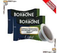 Caffè Borbone Mélange Light, 50% moins de caféine que le Mélange Bleu - 50 Capsules - Compatibles avec les machines à café de la marque Bialetti®*
