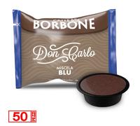 50 Capsules De Café Borbone Mélange Bleu Don Carlo Compatible Lavazza A Modo Mio