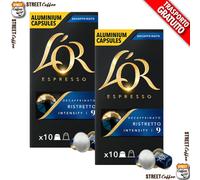 50 Capsules Aluminium Café L'Or Comp. Nespresso Mélange Ristretto Dek
